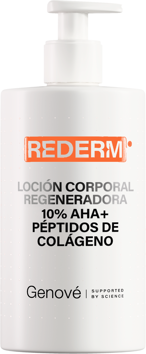 Bote REDERM Loción Corporal Regeneradora 10% AHA + Péptidos de colágeno