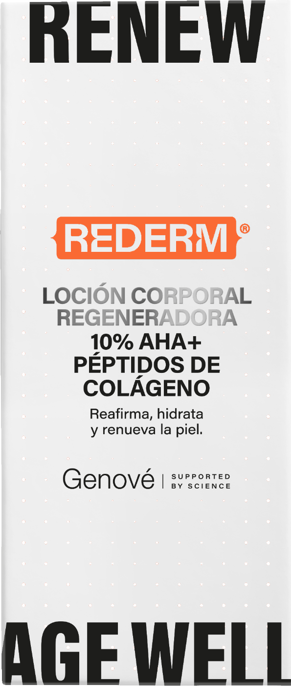 Estuche REDERM Loción Corporal Regeneradora 10% AHA + Péptidos de colágeno